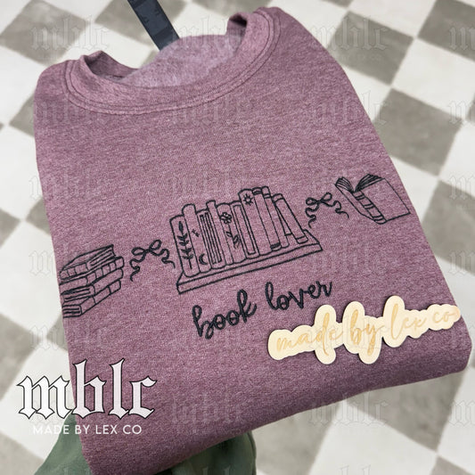 Book Lover (icons) Shirt - Embroidered