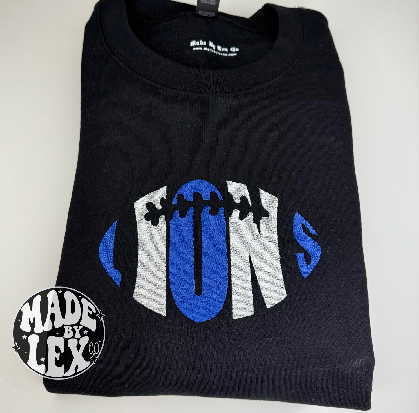 Lions (Football Shape) Shirt - Embroidered