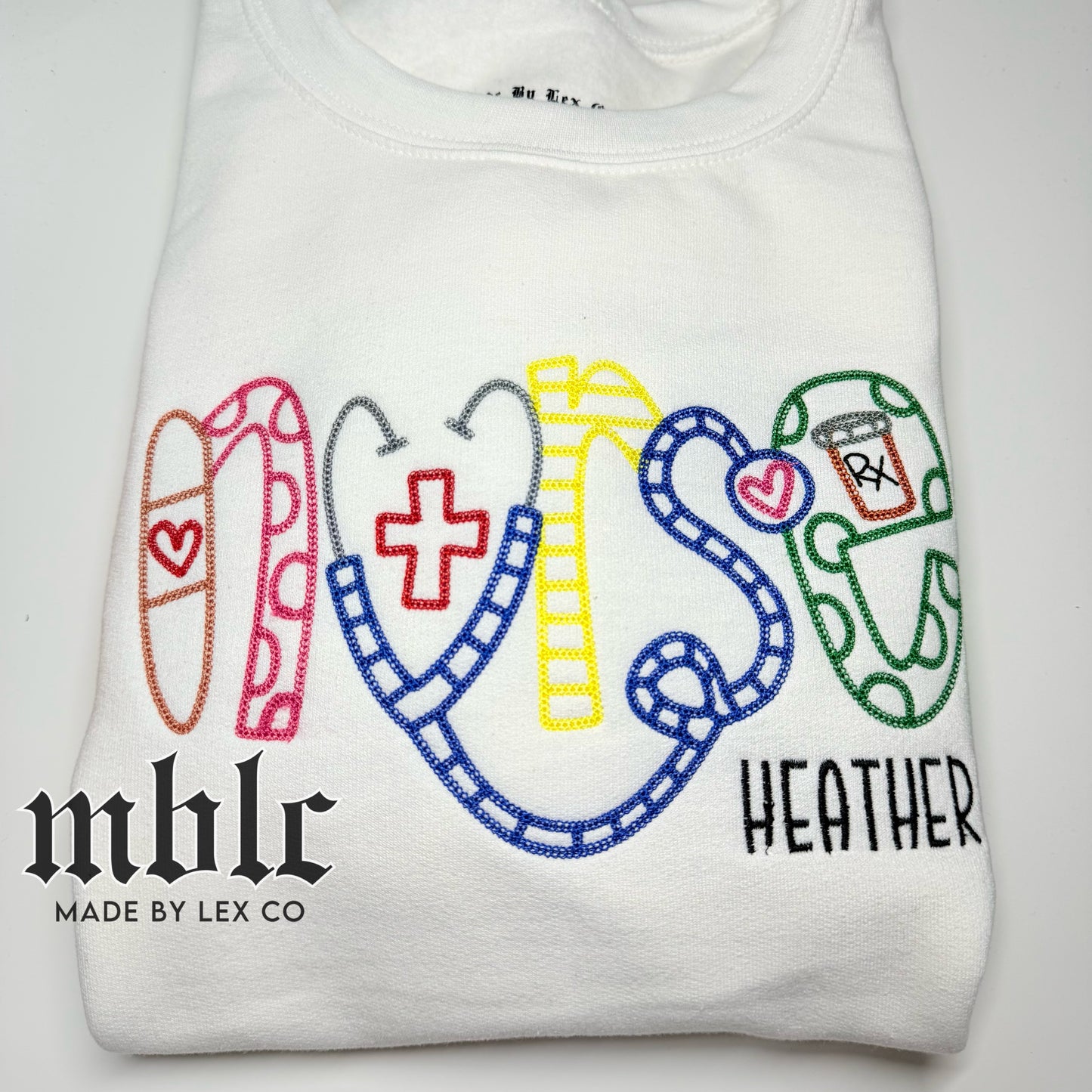 Nurse Embroidered Shirt w/ custom name