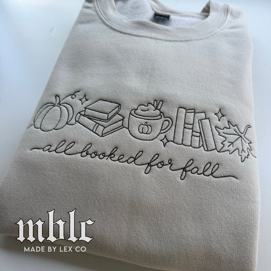 Booked for Fall Shirt - Embroidered