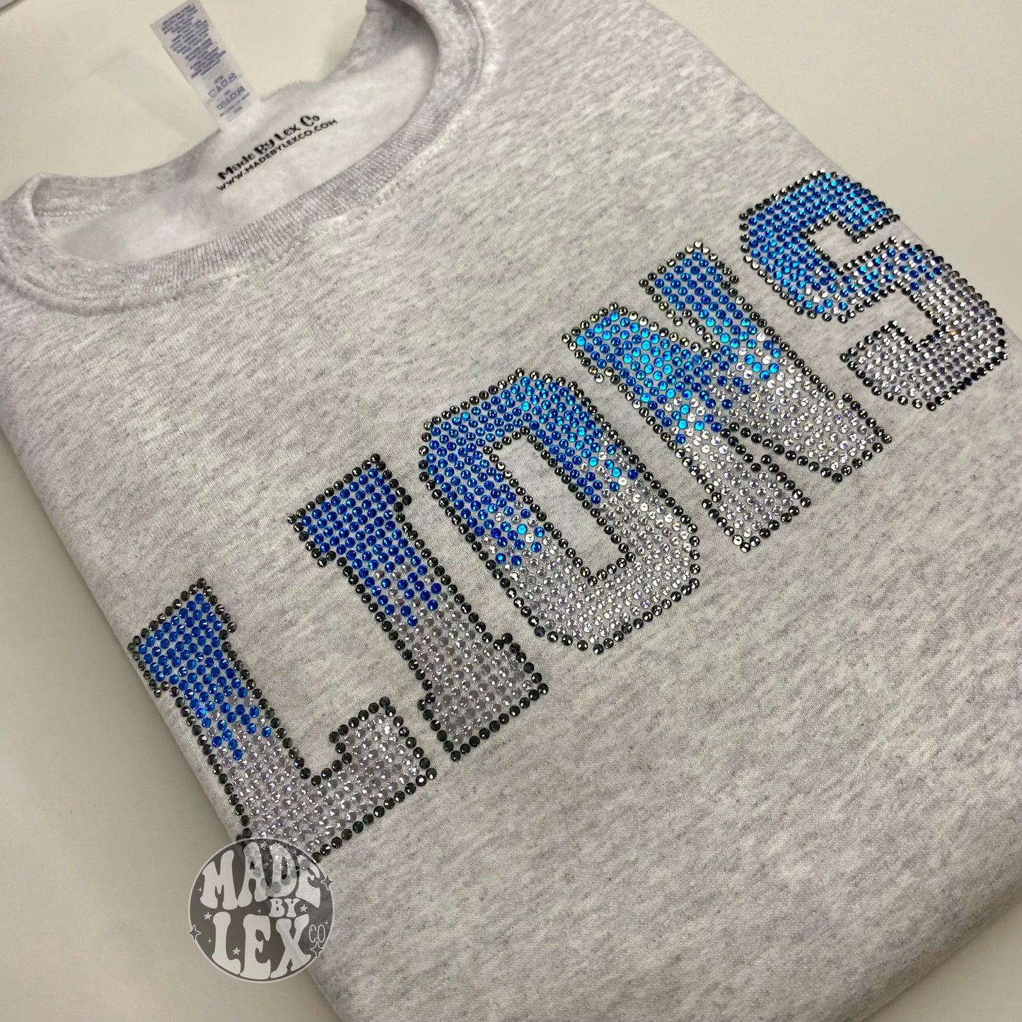 Lions OMBRE RHINESTONE Shirt - Real Rhinestones!