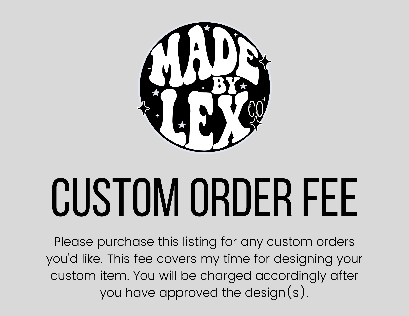 Custom listing for custom orders/!!please read the description before hotsell you order this item