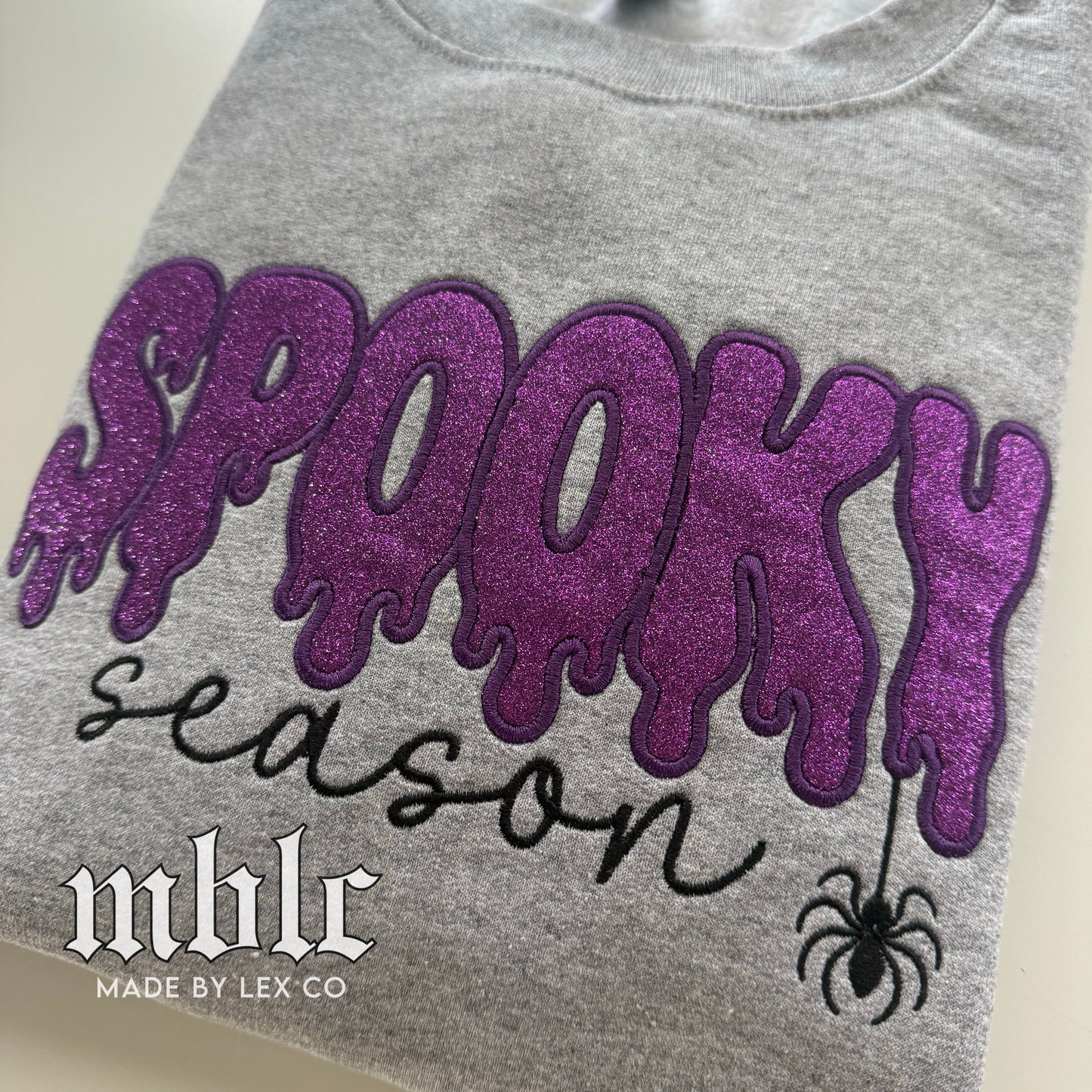 Spooky Season Shirt - Embroidered (Glitter)