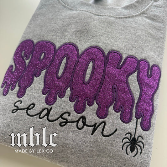Spooky Season Shirt - Embroidered (Glitter)