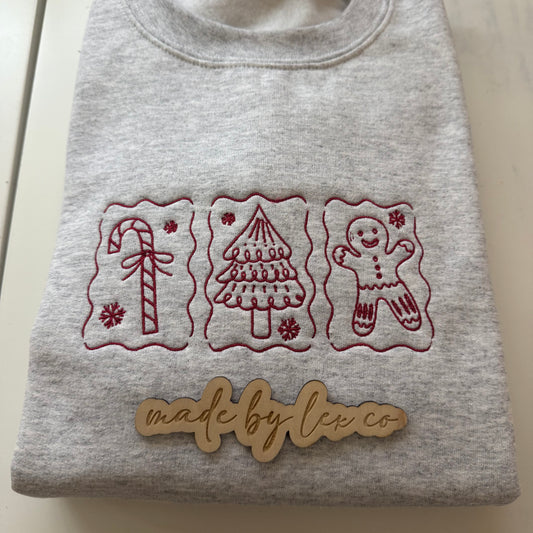 Christmas Trio Shirt - Embroidered