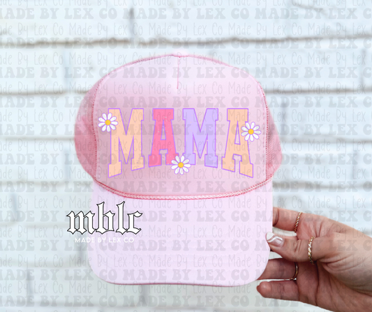 Mama Floral Trucker Hat