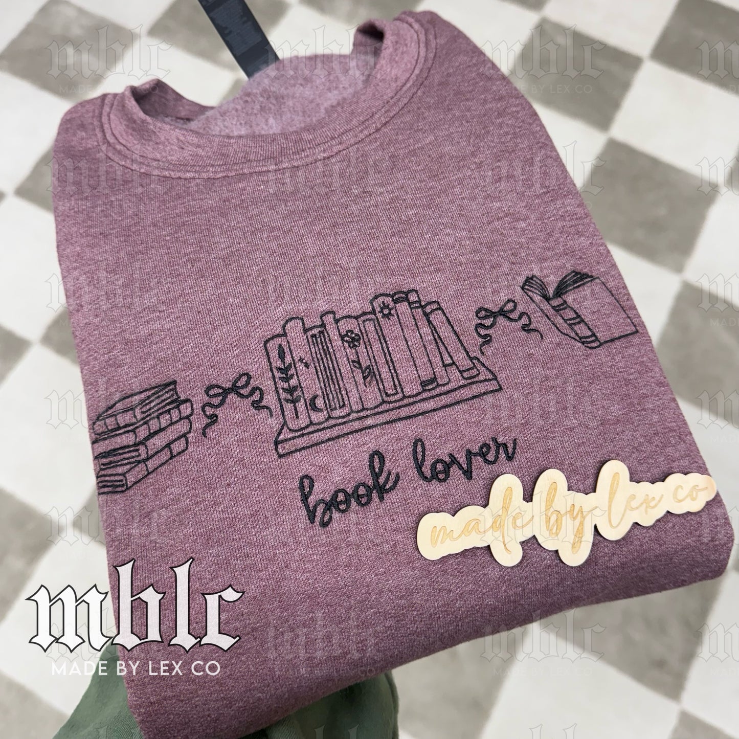 Book Lover (icons) Shirt - Embroidered