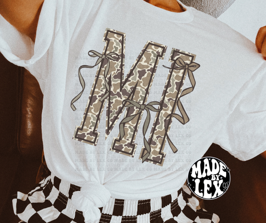 Michigan (camo) Shirt