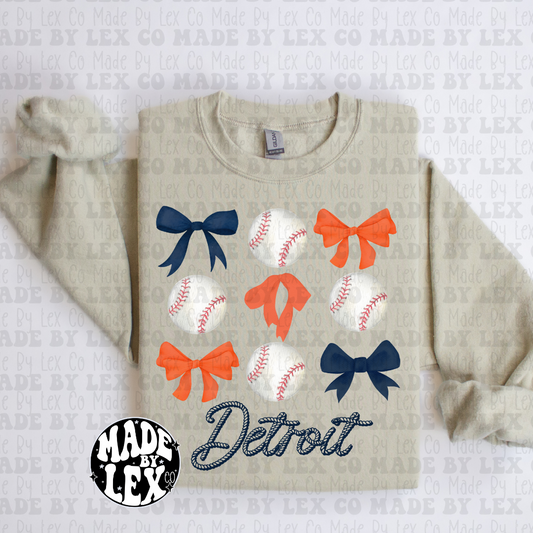 Baseball Bows Det Shirt