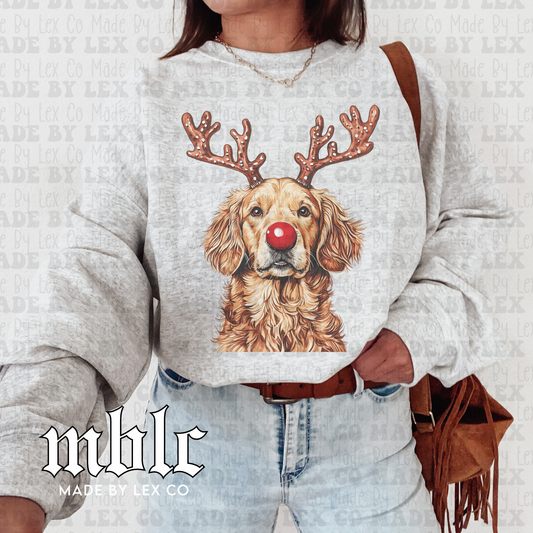 Reindeer Dog Shirt - (50+ breeds)