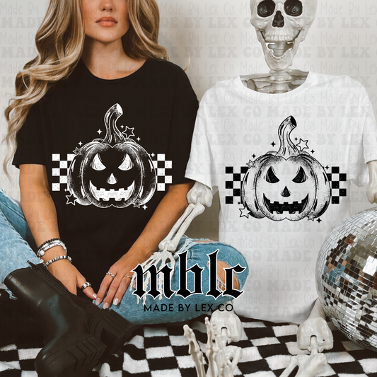 Checkered Pumpkins Shirt