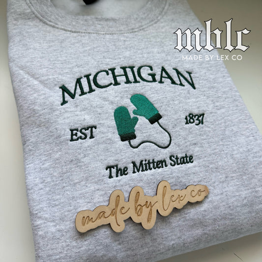 Mitten State Shirt - Embroidered