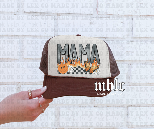 Mama Trucker Hat (Fire)