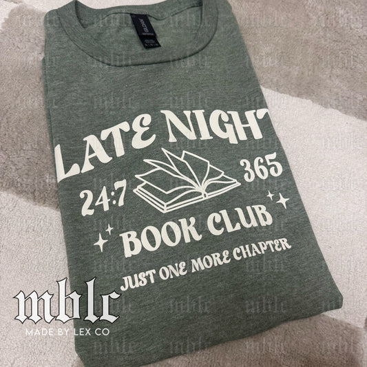 Late Night Book Club Shirt