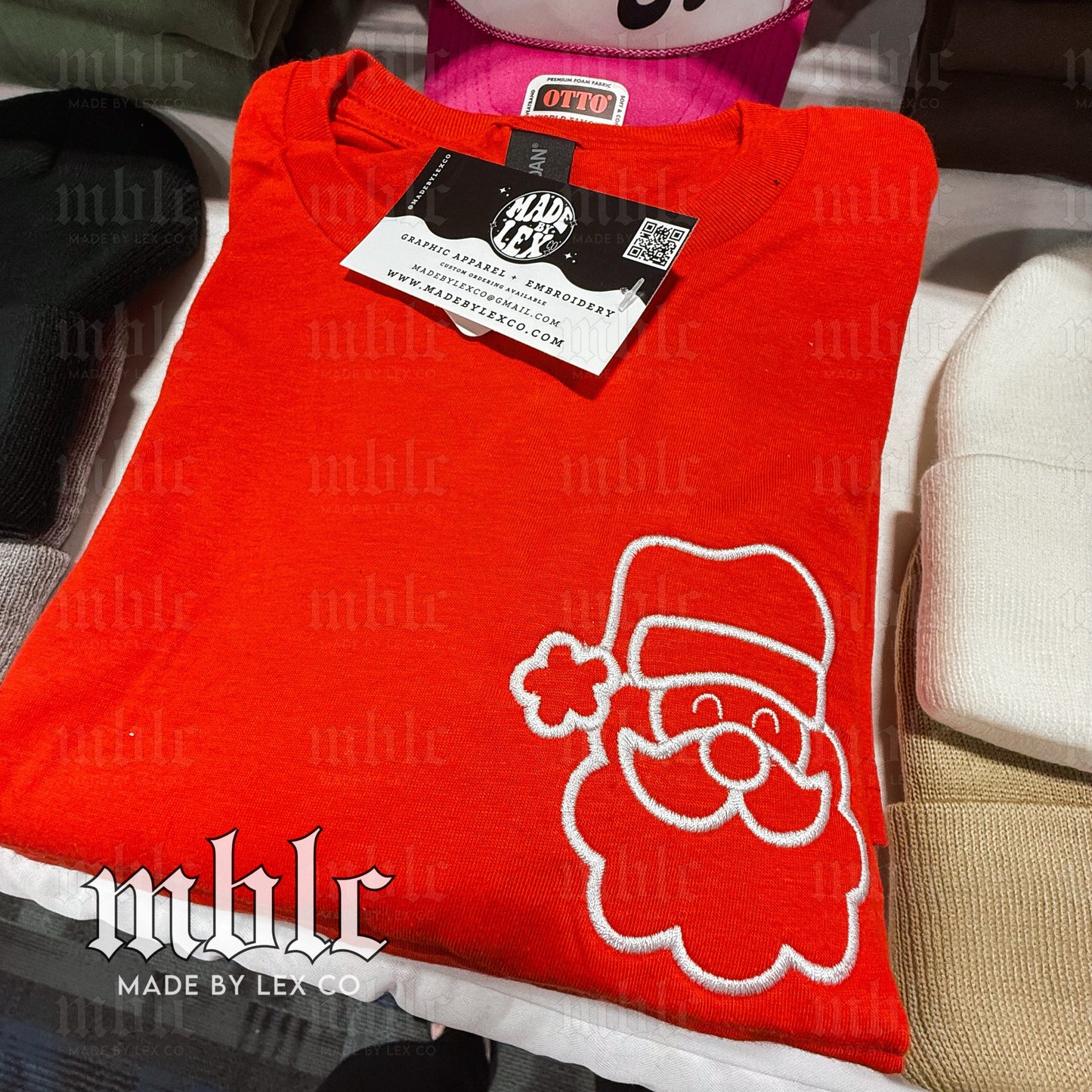 Santa Tee (red) Tee - READY TO SHIP