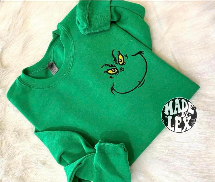 Green Guy Face Shirt - Embroidered