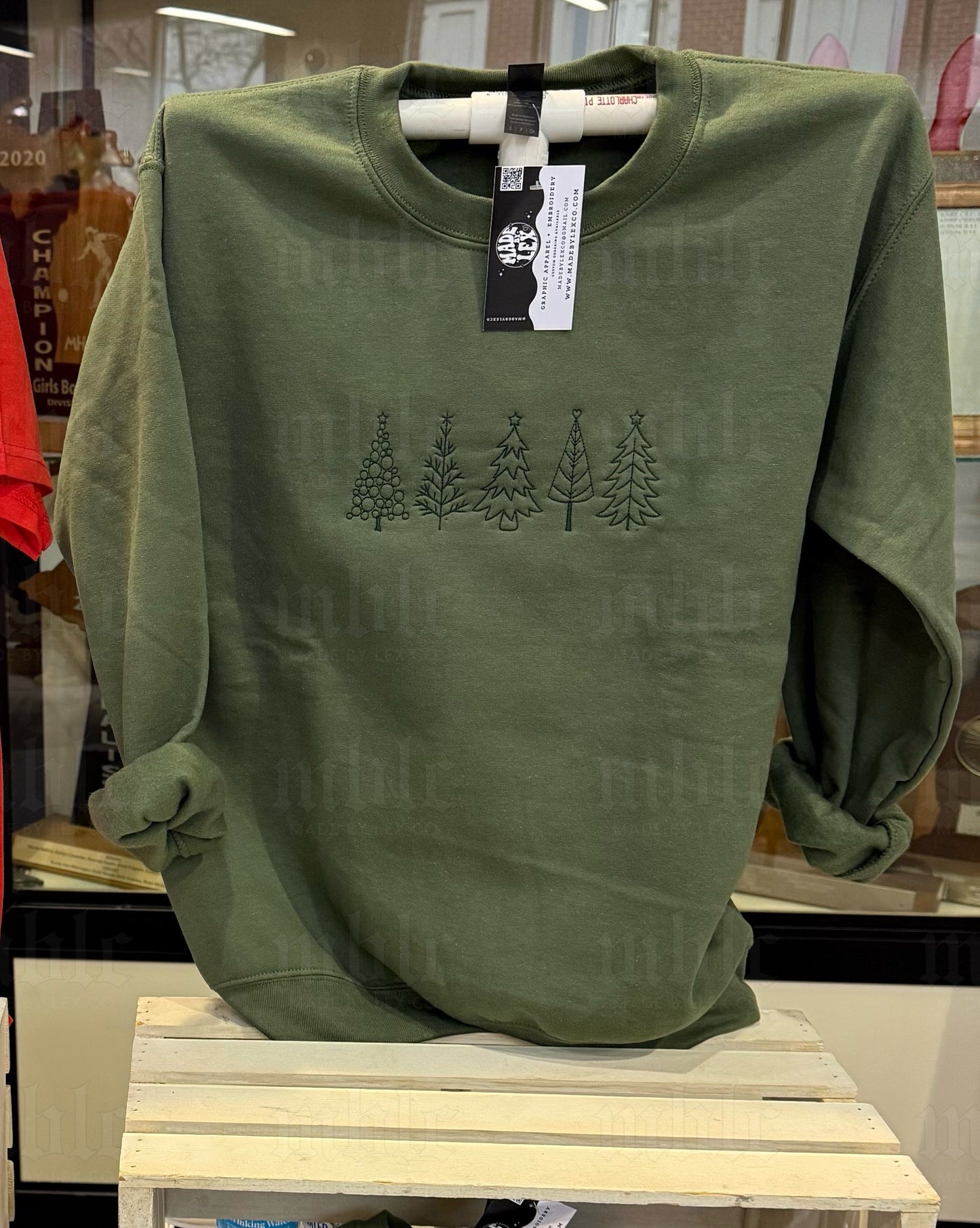 Christmas Trees Shirt - Embroidered