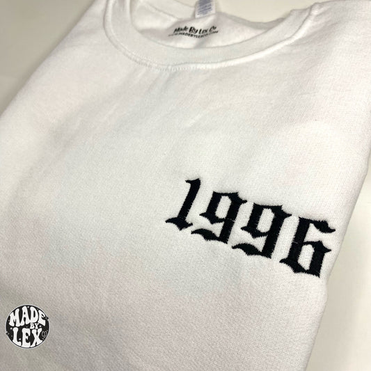 Birth Year Embroidered Shirt