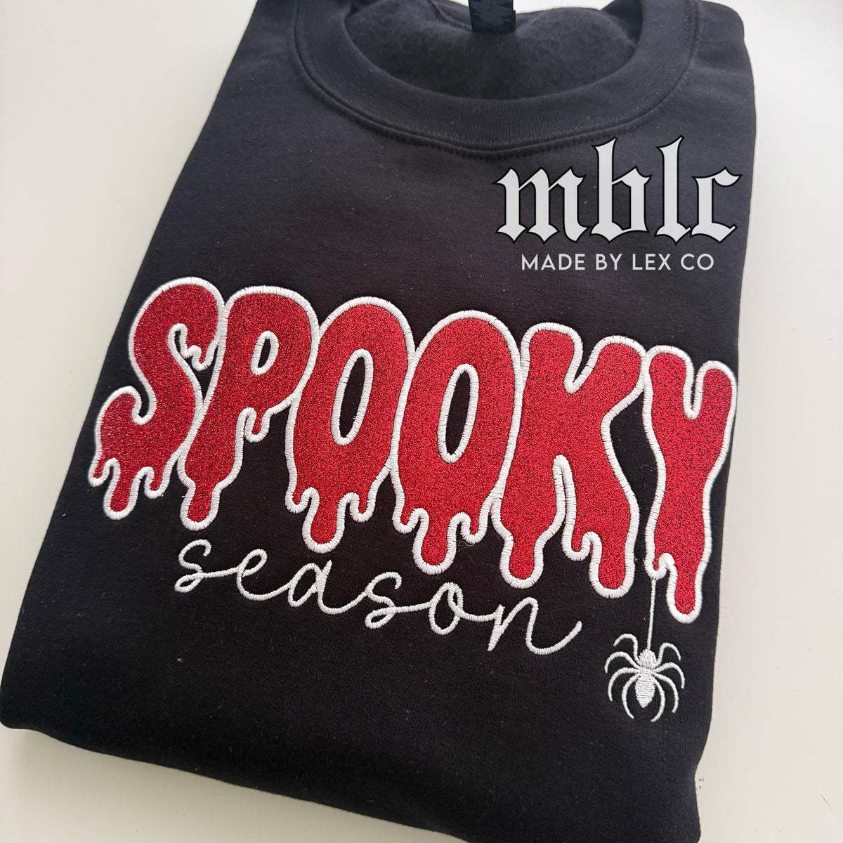 Spooky Season Shirt - Embroidered (Glitter)