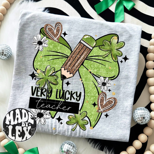 Very Lucky Teacher Shirt