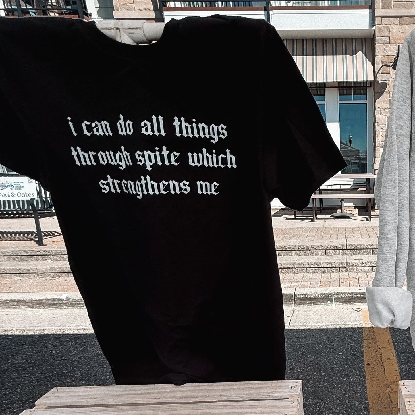 All things through Spite Tee  - READY TO SHIP