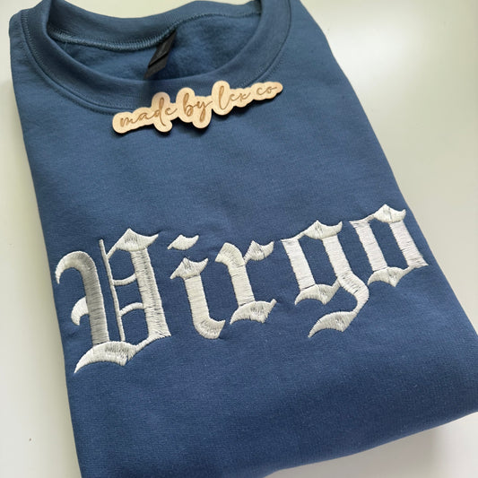 Zodiac Sign Shirt - Embroidered