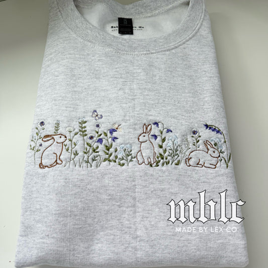Bunny trio Shirt - Embroidered