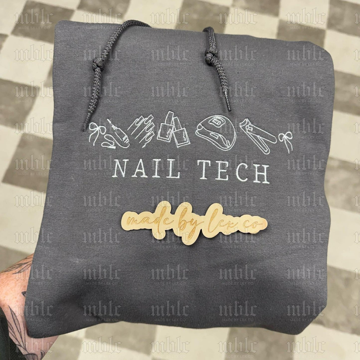 Nail Tech (icons) Shirt - Embroidered