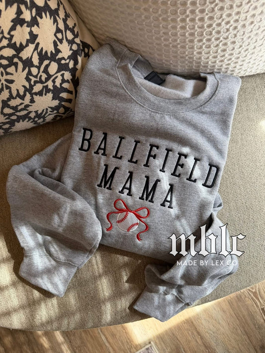 Ballfield Mama Shirt - Embroidered
