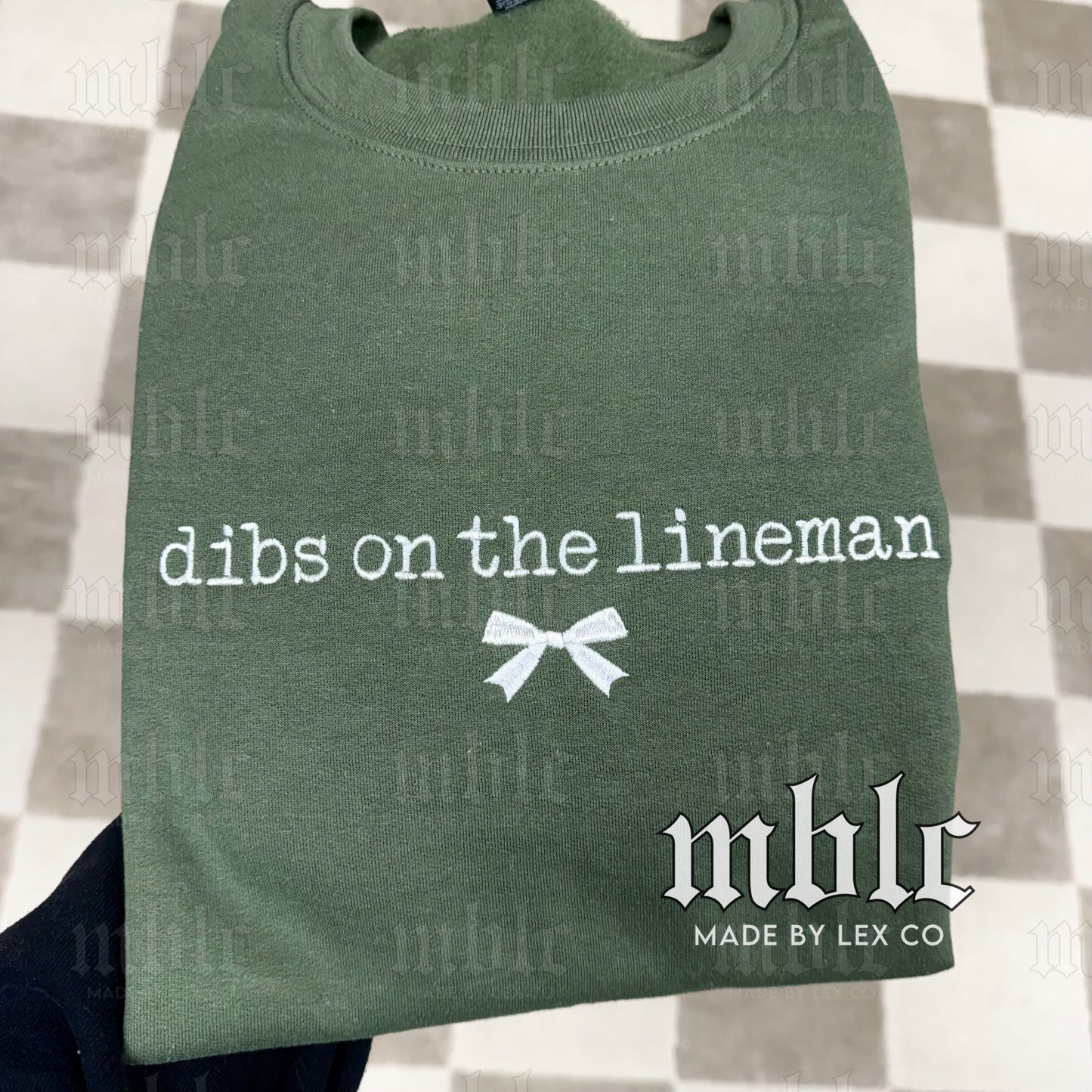 Dibs on the Lineman Shirt - Embroidered