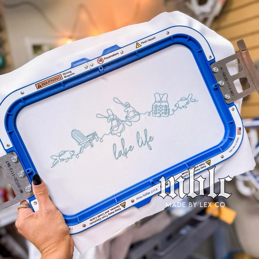 Lake life (Linework) Shirt - Embroidered