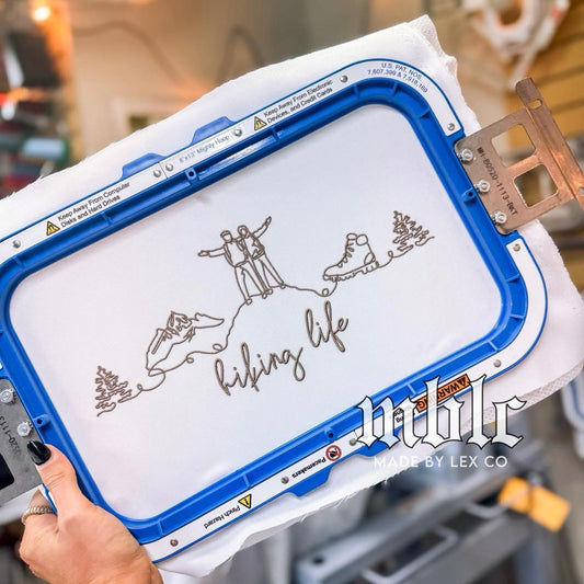 Hiking (Linework) Shirt - Embroidered