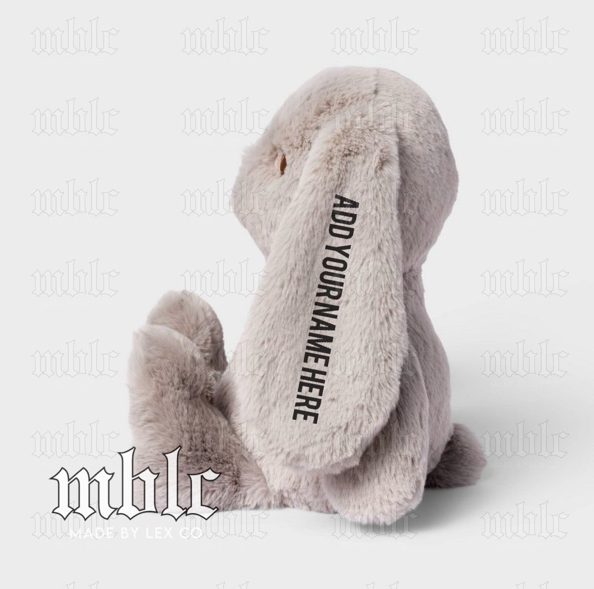 Embroidered Bunny Ear - Add a custom name