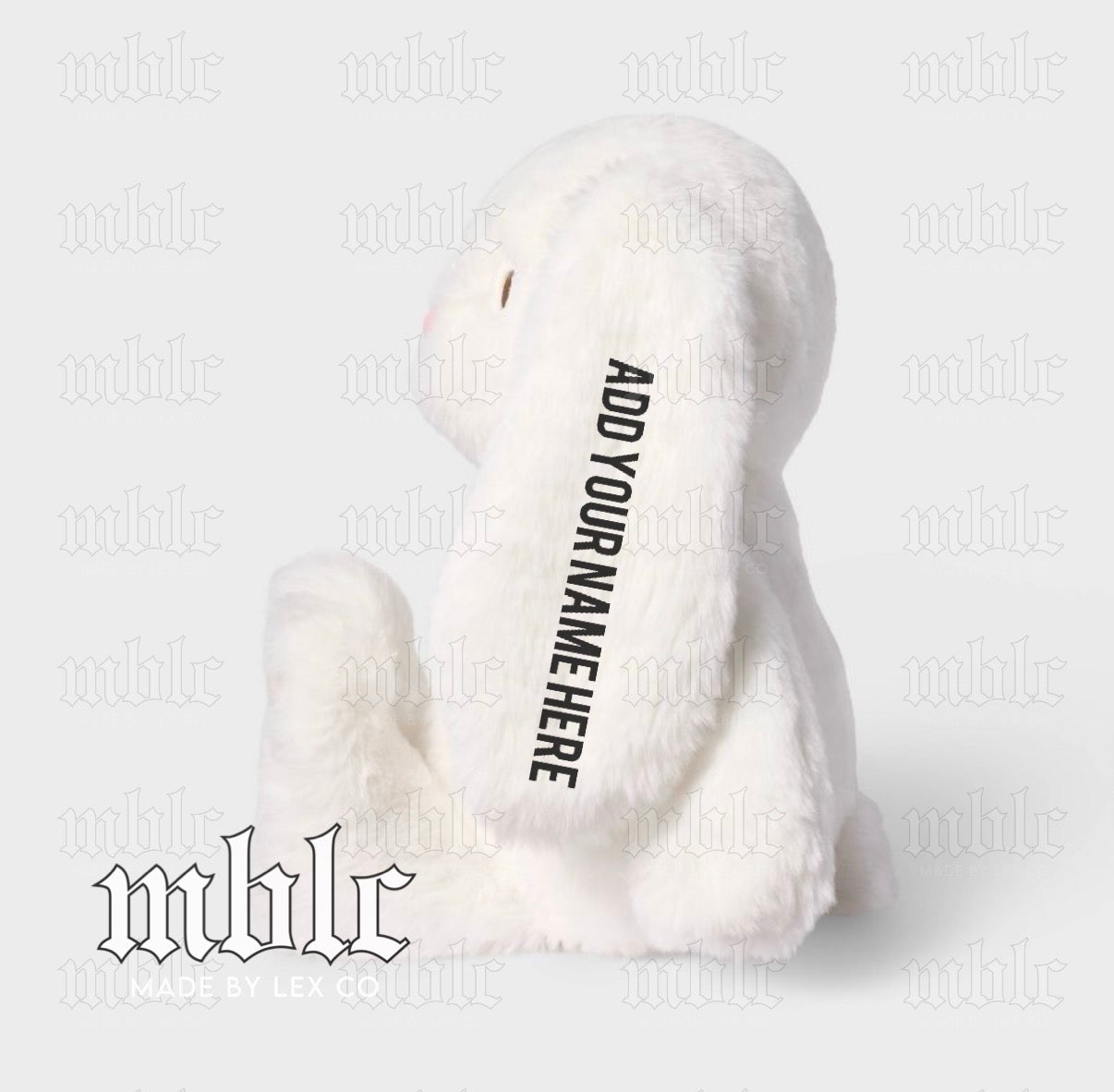 Embroidered Bunny Ear - Add a custom name