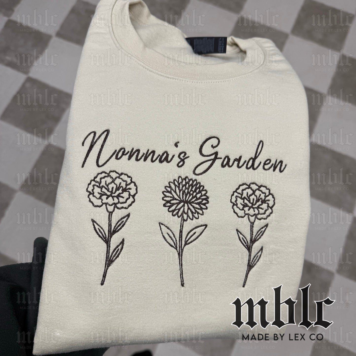 Birth Flower/___'s Garden CUSTOM Shirt - Embroidery