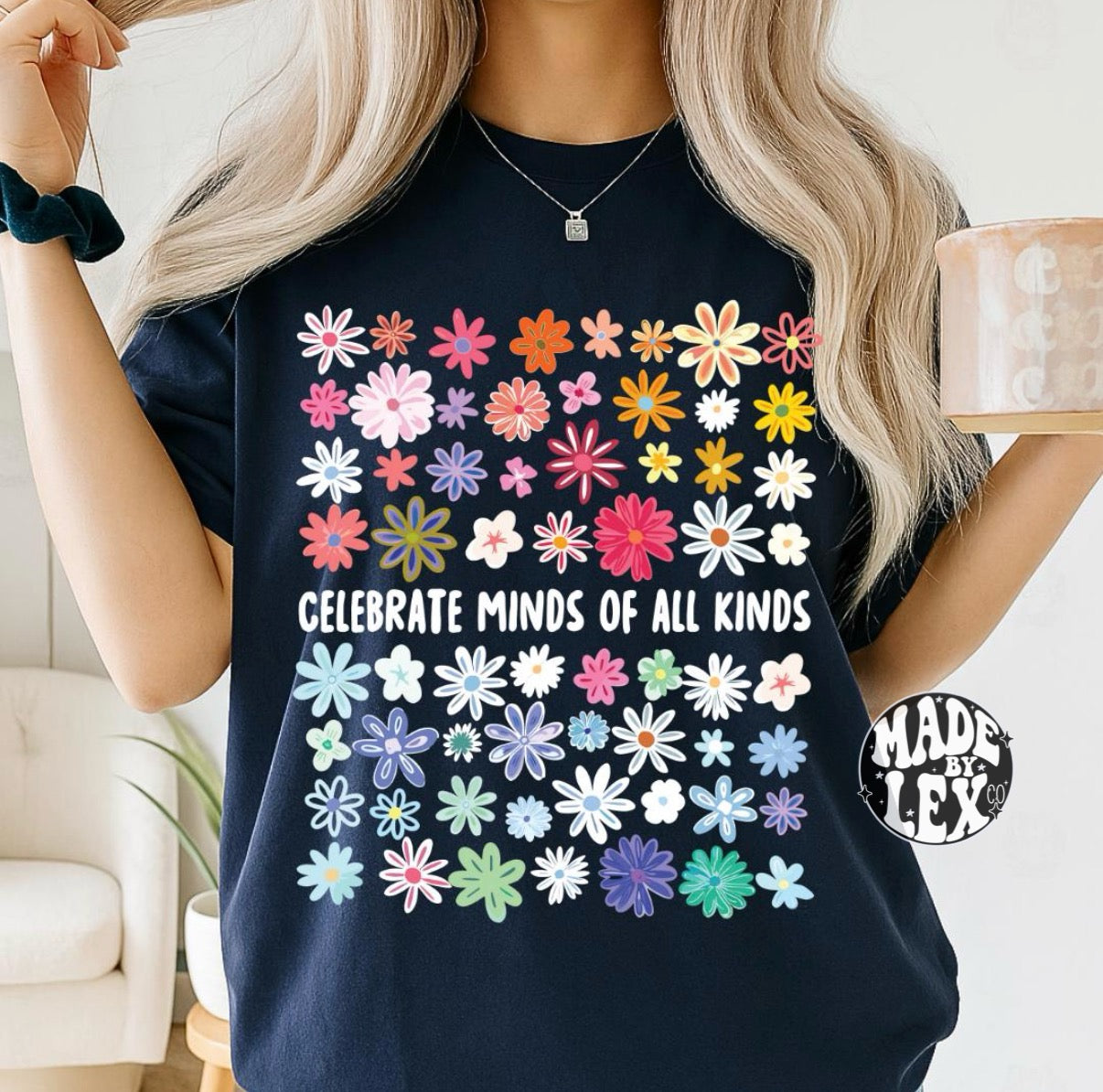 Minds of all kinds (floral) Shirt