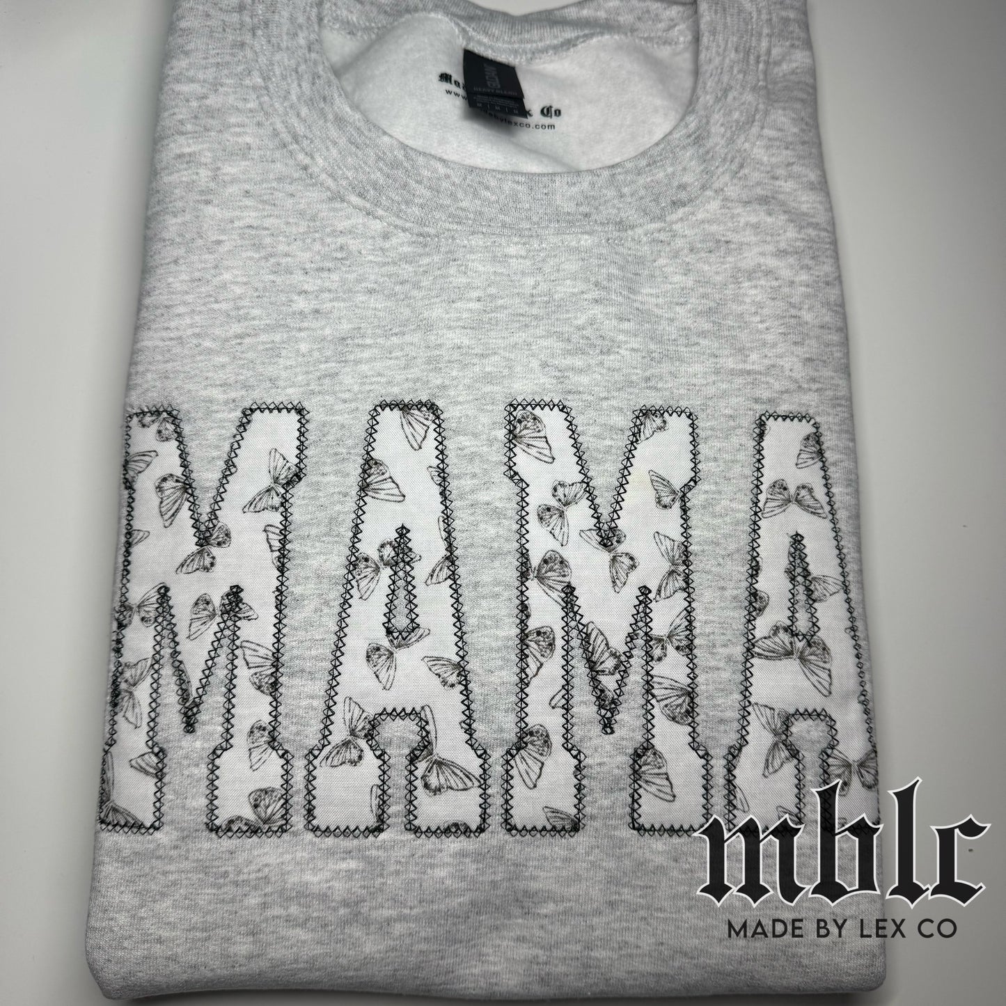 Mama Butterflies Embroidered Shirt