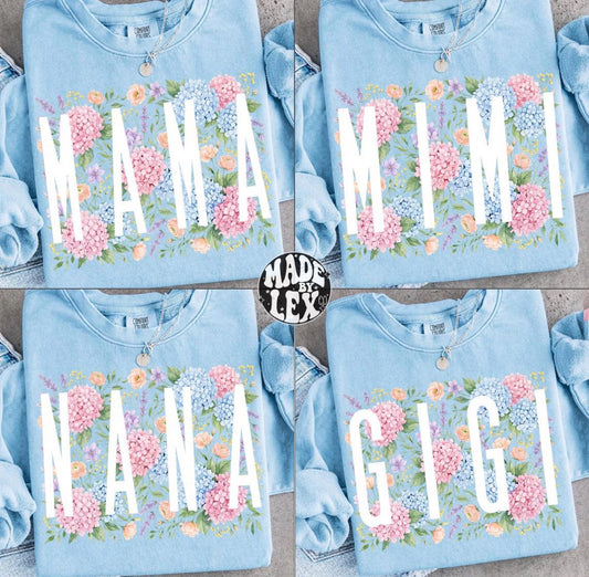 Mama/Nana/Mimi/Gigi Shirt