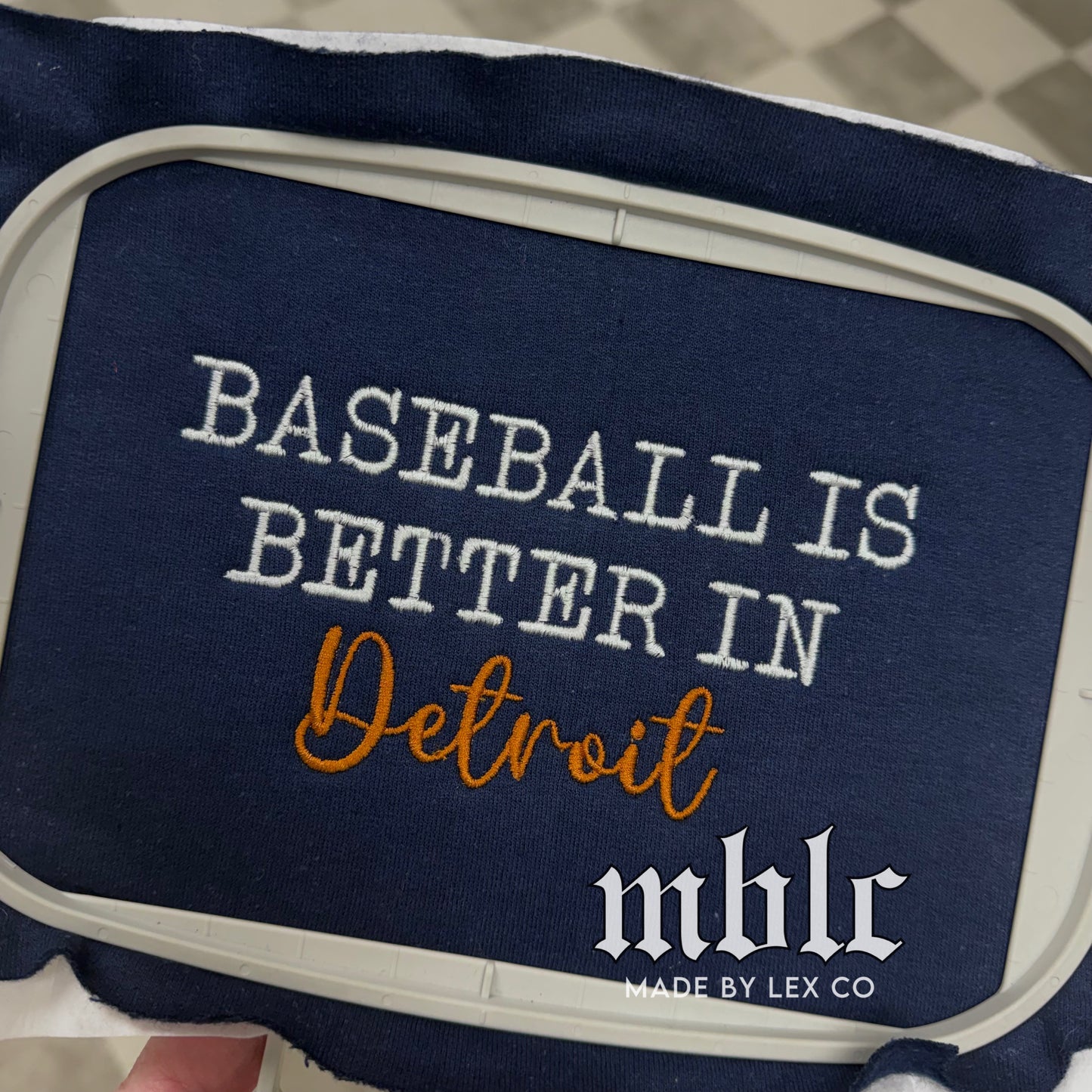 Baseball is better in Detroit Shirt - Embroidery