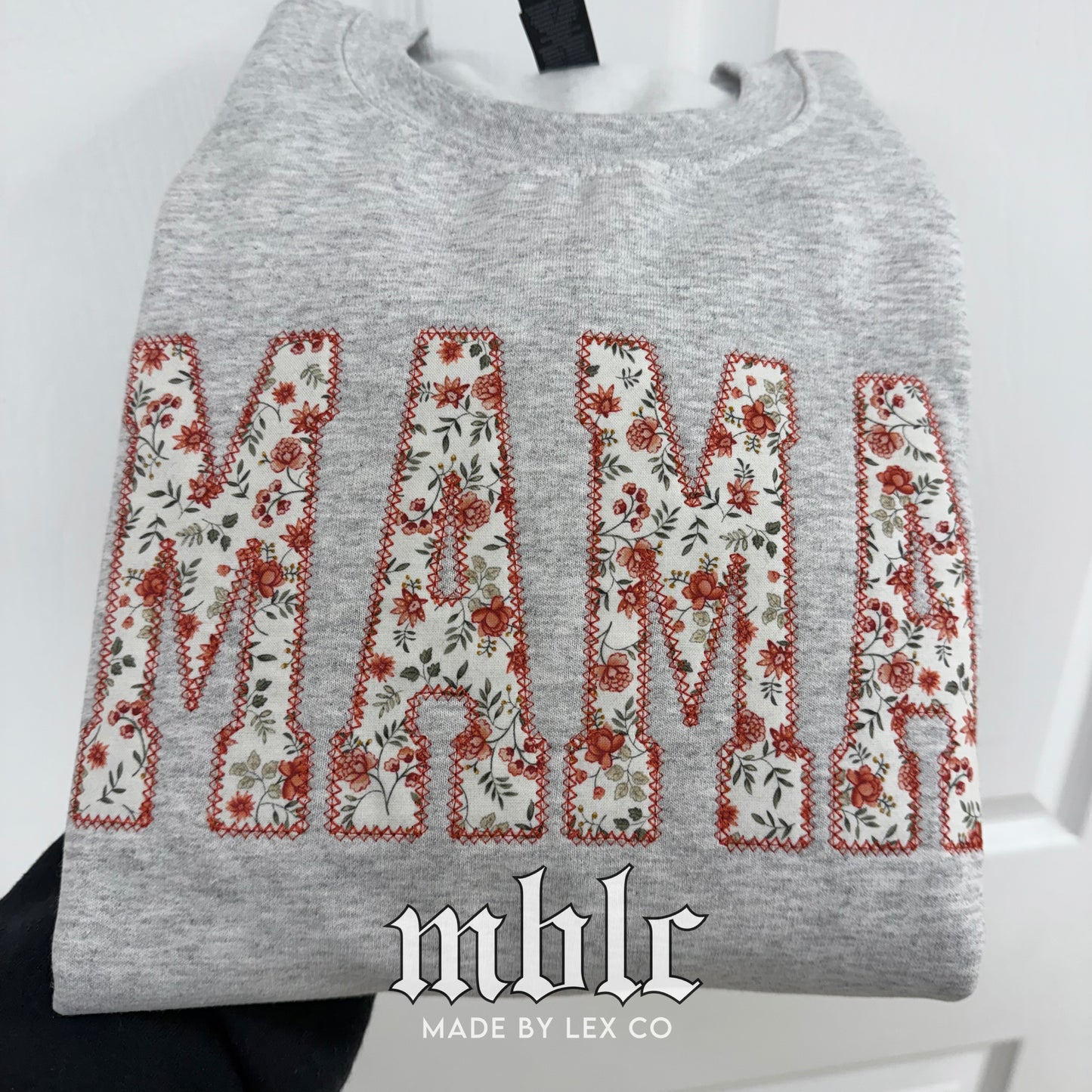 Mama Floral Embroidered Shirt