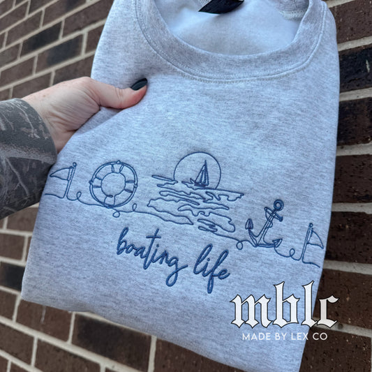 Boating (Linework) Shirt - Embroidered
