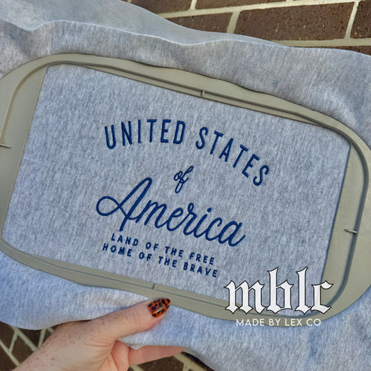 United States of America Shirt - Embroidered