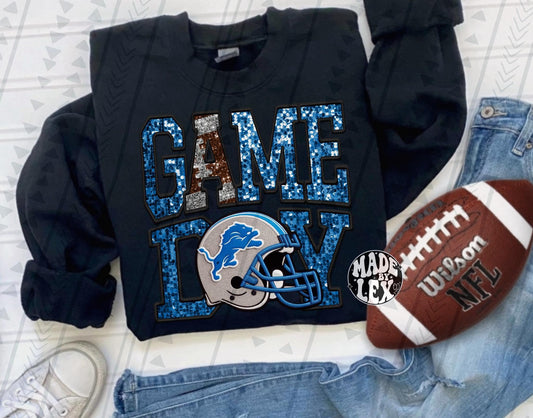 Game Day Shirt (faux glitter)