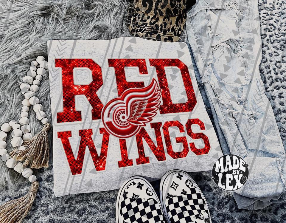 Wings Shirt (faux glitter)