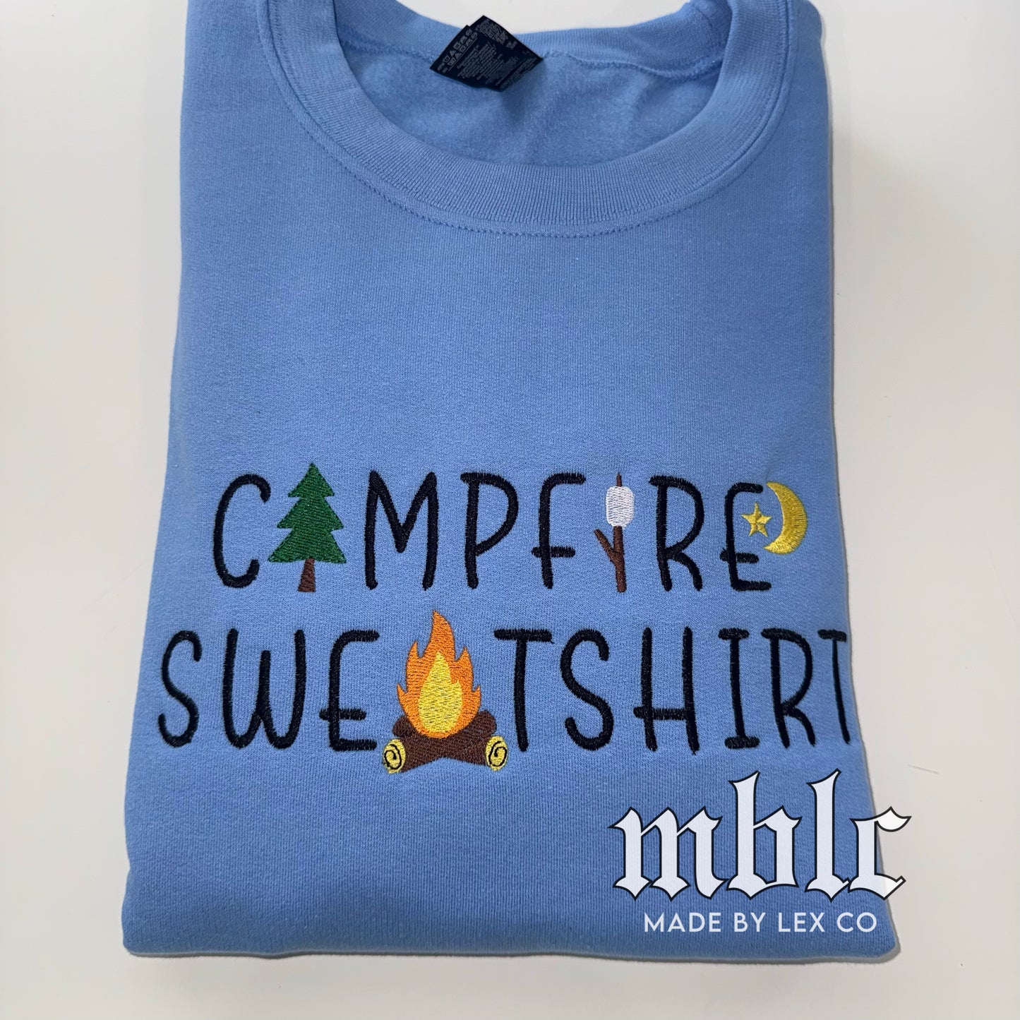 Camping Sweatshirt Shirt - Embroidered