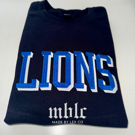 Lions (TwoTone) Shirt - Embroidered