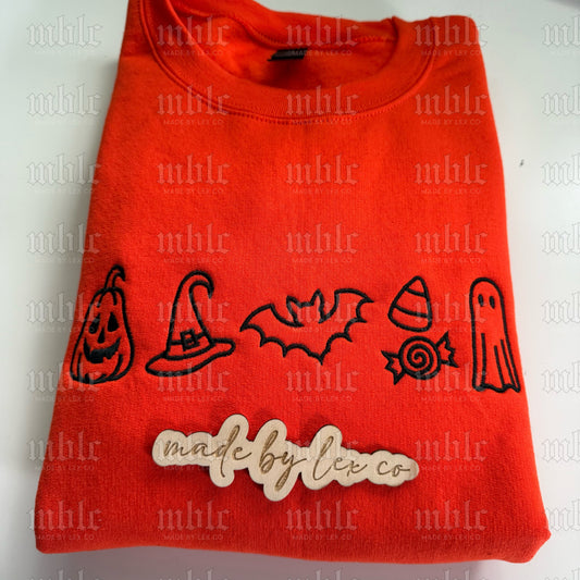 Spooky Icons Shirt - Embroidered