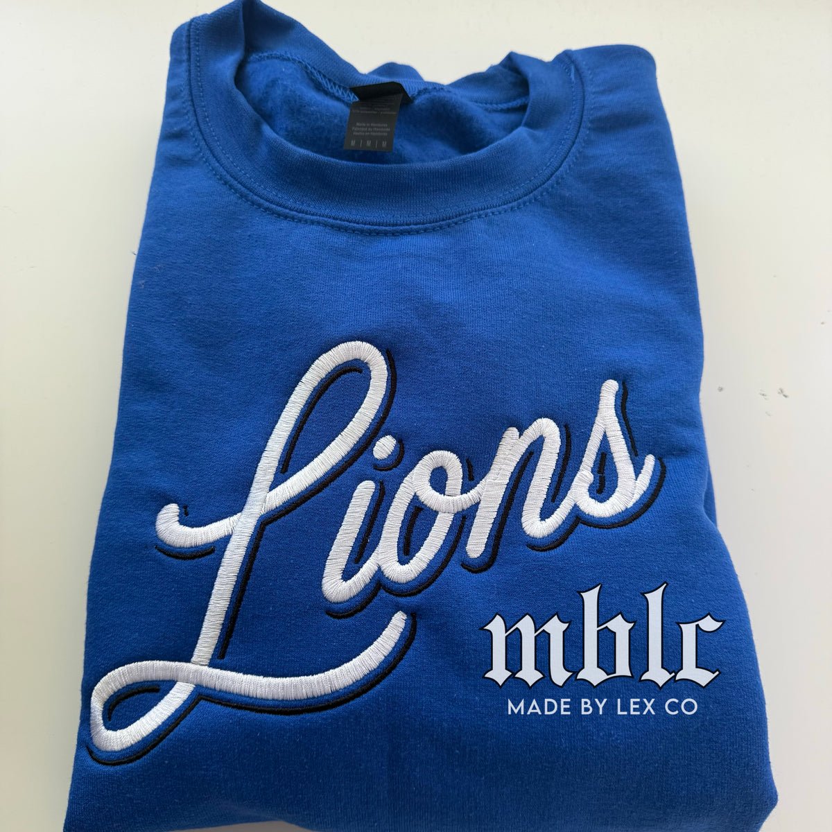 Lions (TwoTone Script) Shirt - Embroidered