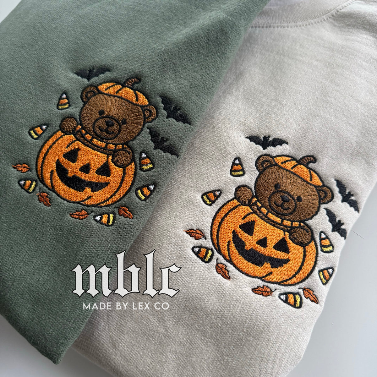 Teddy bear Pumpkin Shirt - Embroidered