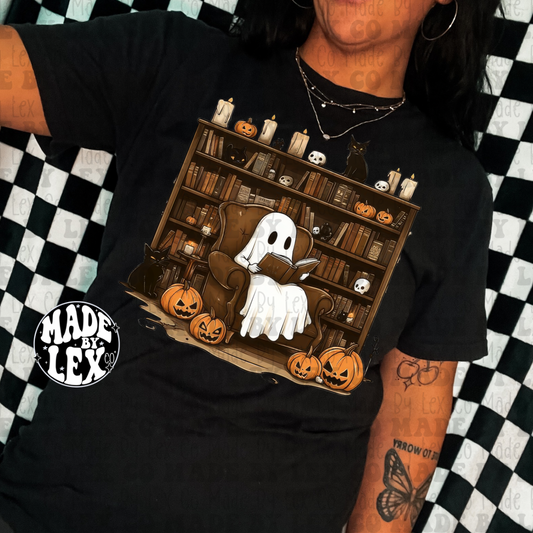 Ghost Reading/Bookshelf Shirt